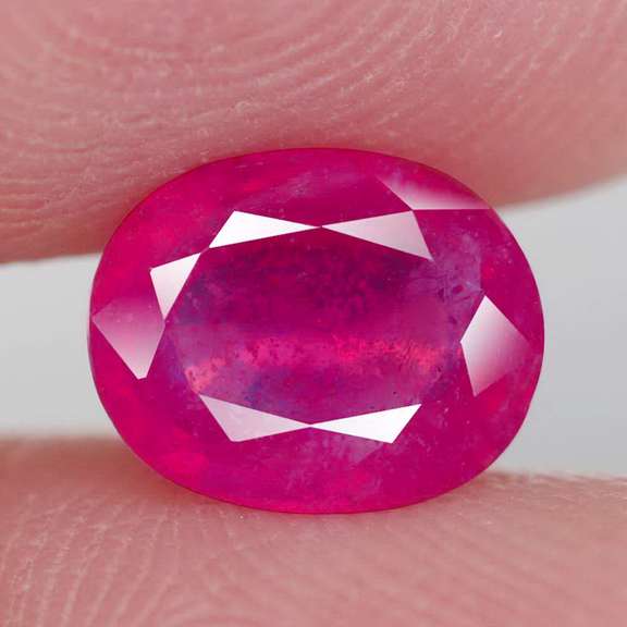 Vivid imperial red 2.94ct oval cut Ruby