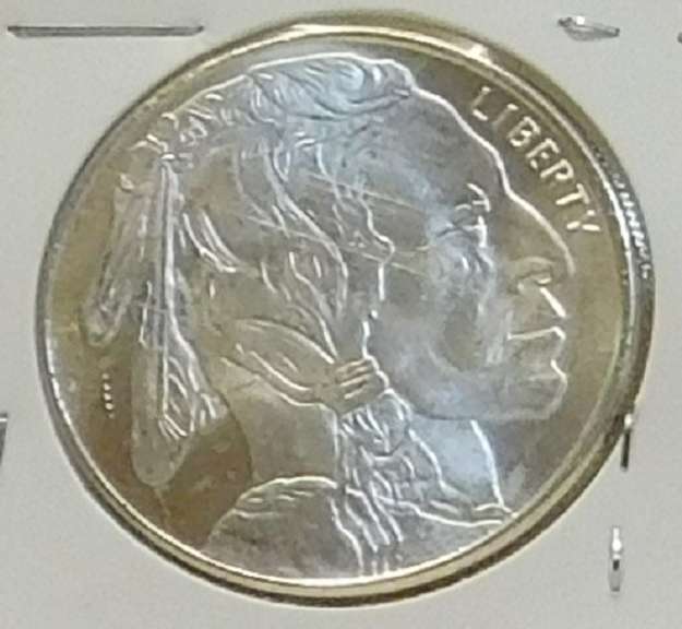 1 oz. .999 Silver round - Indian/Buff Unc
