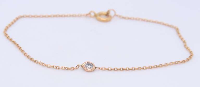 Favorite 18kt Yellow Gold Diamond Bezel Set Bracelet
