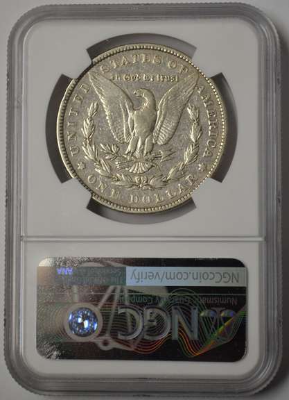 1902 Morgan Silver Dollar NGC VF Details OBV Damage