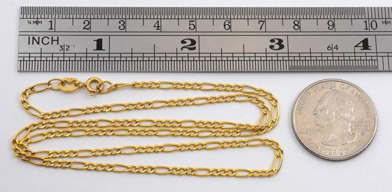 Popular 14k Figaro Necklace