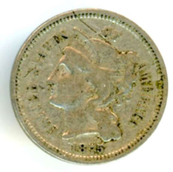 1875 Three Cent Nickel