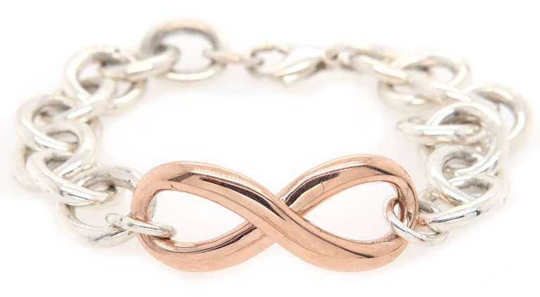 Tiffany & Co. Chunky Infinity Bracelet in Rubedo and Sterling