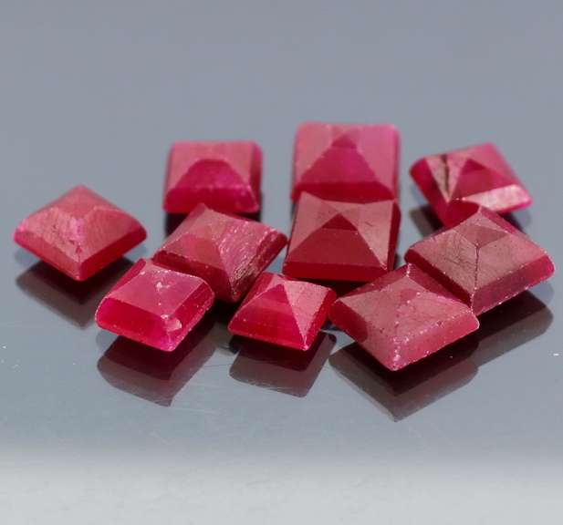 Lovely 37.93ct pinkish red Ruby set