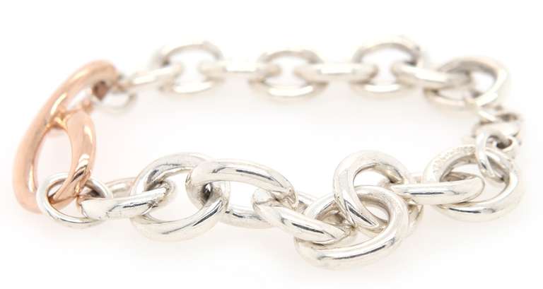Tiffany & Co. Chunky Infinity Bracelet in Rubedo and Sterling