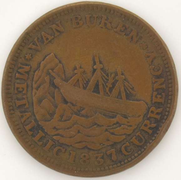1841 Webster/Van Buren Hard Time Token HT-22 R-1