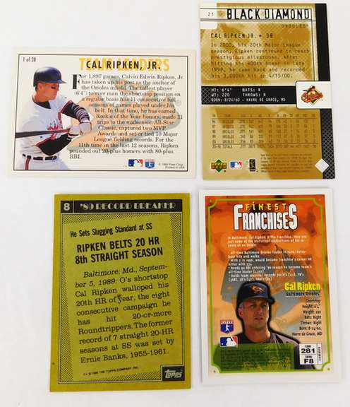 4 Cal Ripken, Jr. Baseball Cards