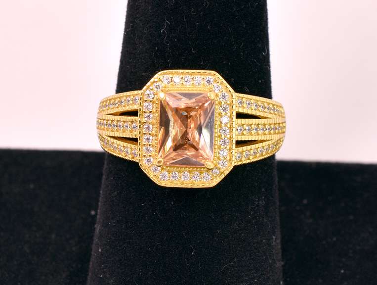 Excellent Vermeil, Sterling Silver Ring