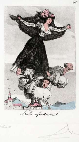 Original hand signed Dali from Goya series