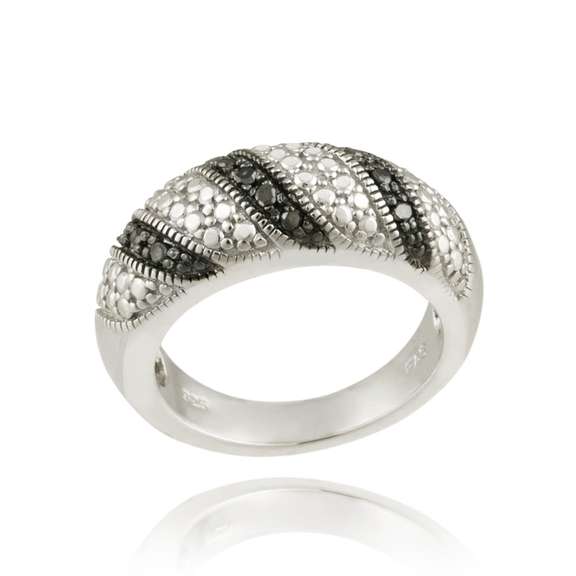 Black Diamond Accent Ring