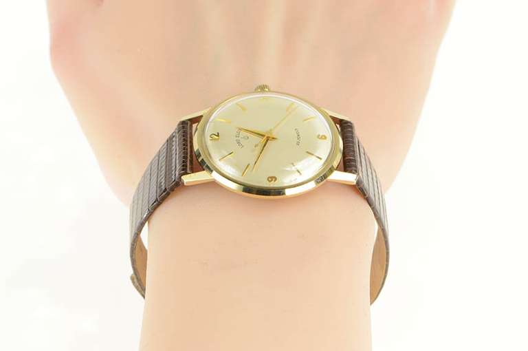 10K 1960's Lord Elgin Ford Retirement Vintage Men's Watch