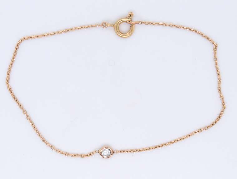 Favorite 18kt Yellow Gold Diamond Bezel Set Bracelet