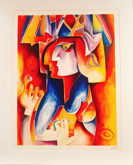 Alexandra Nechita, Very collectable hand signed lithograph
