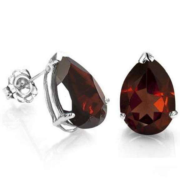 1.45 CT GARNET STERLING EARRINGS