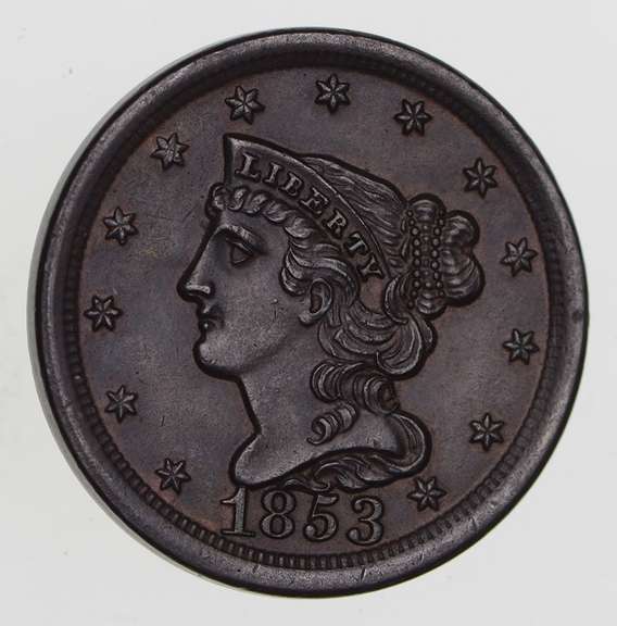 1853 Braided Hair Half Cent - Choice