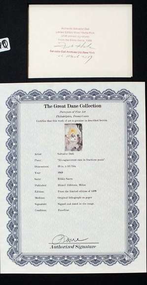 Very collectable Dali from Bible Sacra series.1969