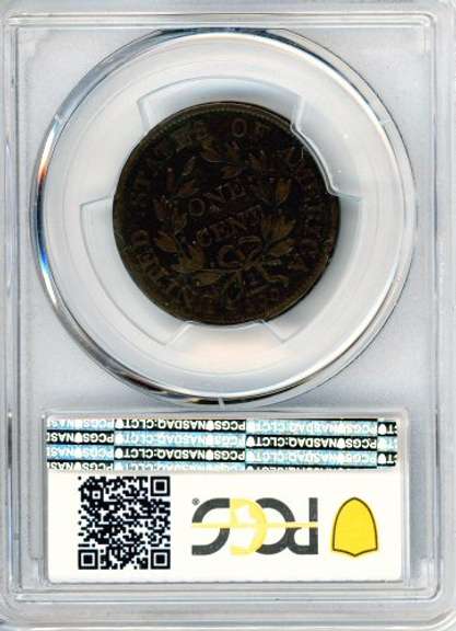1802 Draped Bust Large Cent in PCGS VG10