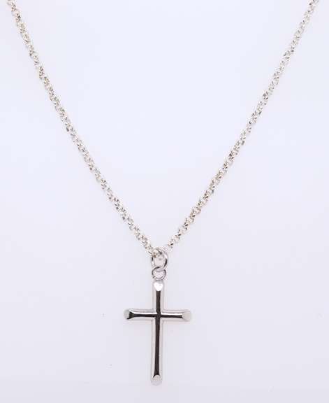 Vintage 925 Sterling Silver Cross Pendant on Chain