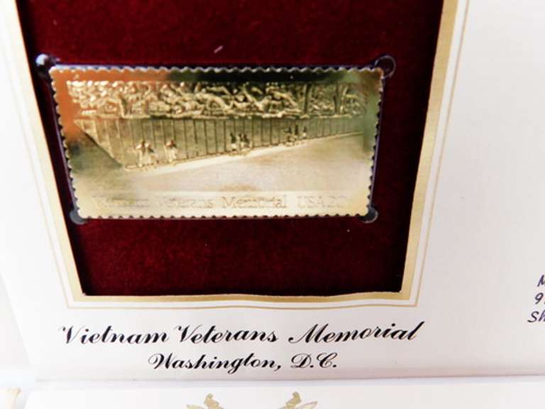 6 1st Day Issues with 22KT Gold Replica Stamps