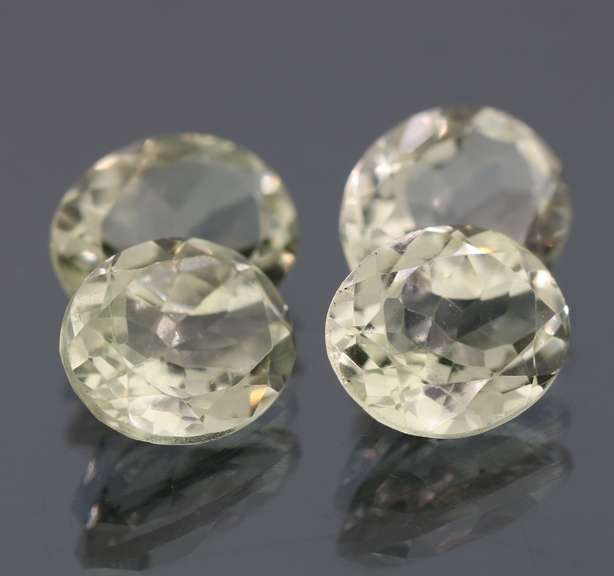 Brilliant 16.18ct natural platinum green Amethyst set