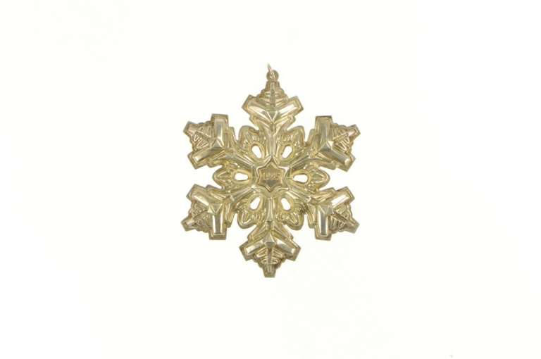 Sterling Silver Gorham Christmas 1985 Snow Flake Ornament