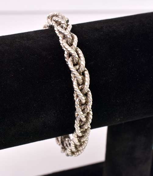 Braided Sterling Silver Bracelet