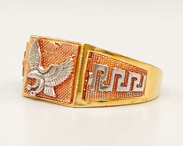 14kt Solid Yellow & Rose Gold Men's Ring