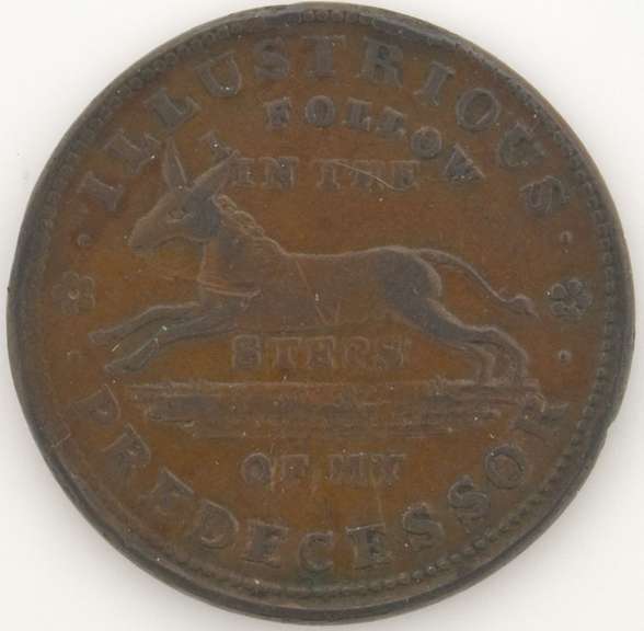1837 Jackass Turtle Hard Times Token HT-34 R-1