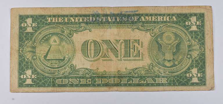 1935-A $1 United States Silver Certificate WWII Short Snorter