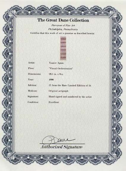 Original rare limited edition Agam. Hand signed by the artist