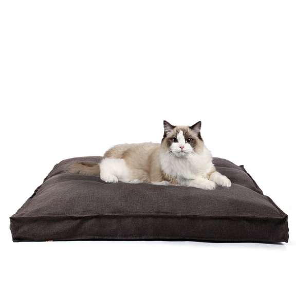 Pet Calming Bed Soft Warm Cat Dog House Washable Mat