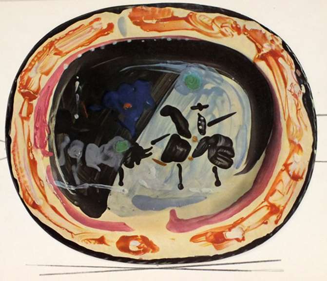 Very rare Picasso offset lithograph in gloss coated from 1948