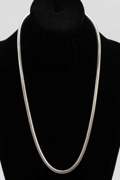 Sterling Silver Flexible Round Snake Chain 5mm 925 Italy New Necklace 22"