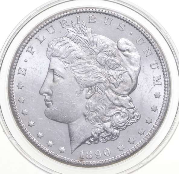 1890-CC Morgan Silver Dollar