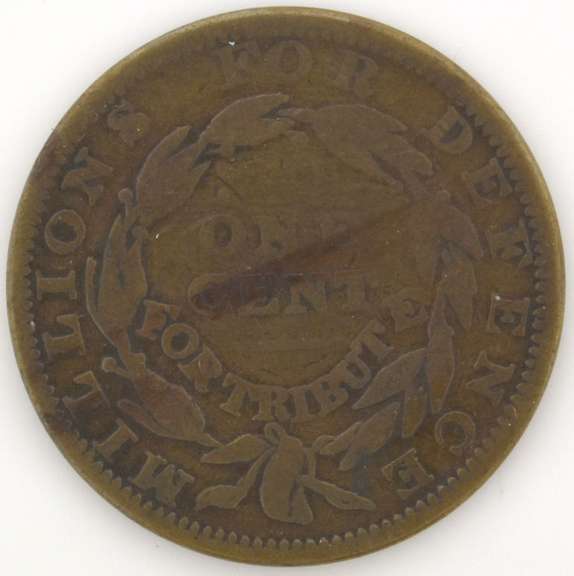 1837 "Not One Cent" Hard Times Token HT-49
