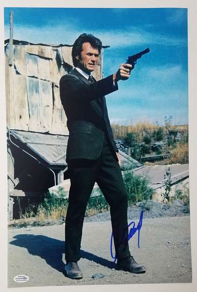 Clint Eastwood Autographed Signed Dirty Harry 12x18 Photo ACOA
