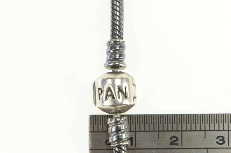 Sterling Silver Pandora Moments Designer Snake Charm Necklace