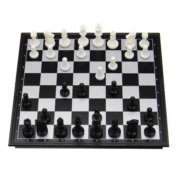 Folding Magnetic Travel Classic Chess Set Checkers