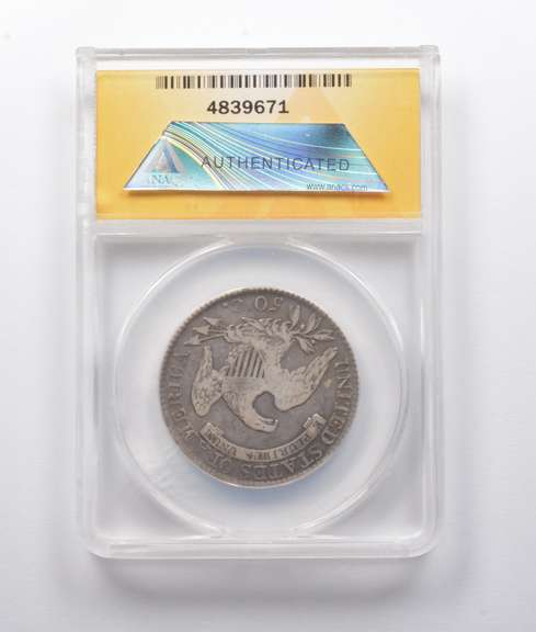 VF25 1818 Capped Bust Half Dollar O-107a ANACS