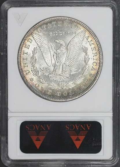 Exceptional BU 1880P Mint Morgan Old ANACS Holder MS 63 VAM 21 Double Date!