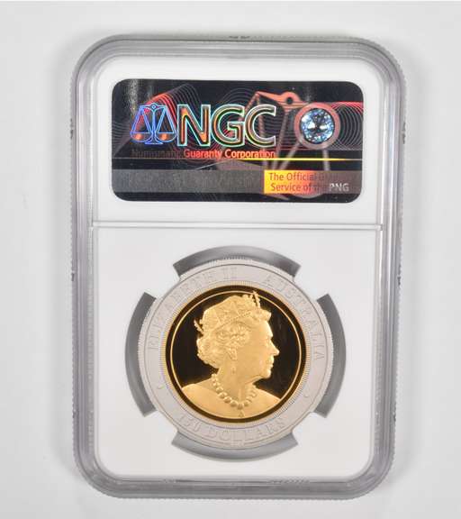 PF70UCAM 2020-P Australia $150 3/4 Oz. Pt & 3/4 Oz. Au Bimetallic NGC
