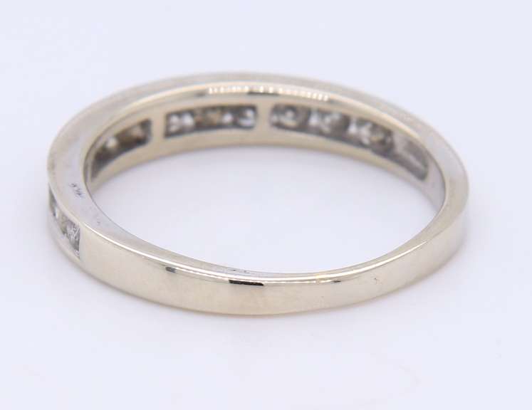 Brilliant White Gold approximate 0.30ctw Stackable Diamond Band