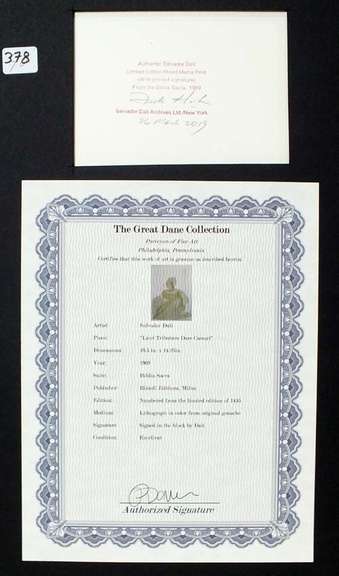 Very collectable Dali from Bible Sacra series.1969
