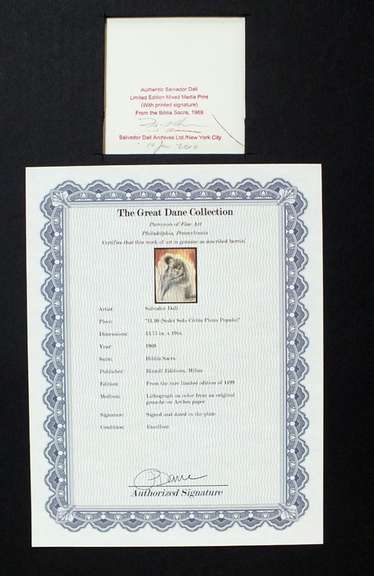 Very collectable Dali from Bible Sacra series.1969
