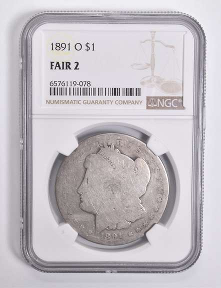 FAIR 2 1891-O Morgan Silver Dollar NGC Lowball Low Ball