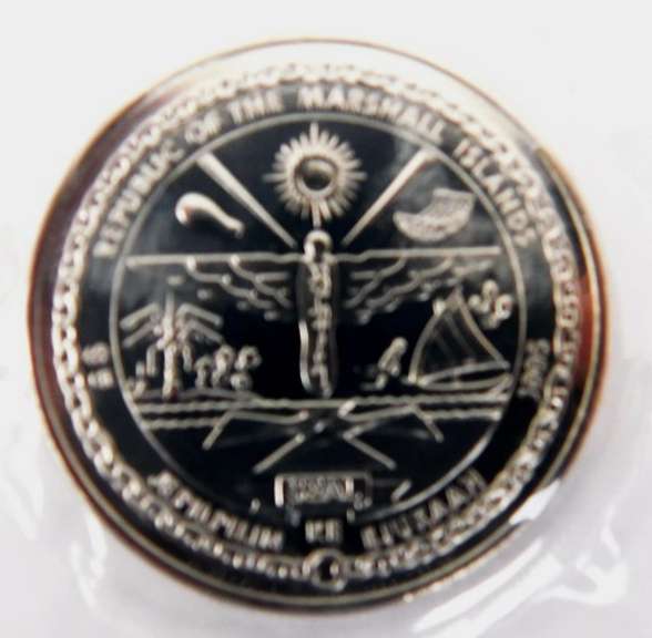 50th Anniversary of United Nations $5 Peace Coin, Uncirculated