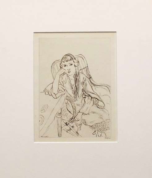 Rare H. Matisse original offset lithograph, 1920