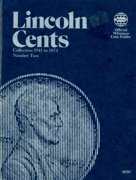 Set of Lincoln Wheat Cents 1941-1975-S in Album