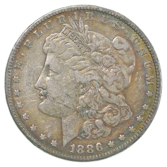 1886 Morgan Silver Dollar- Great Color/Tone