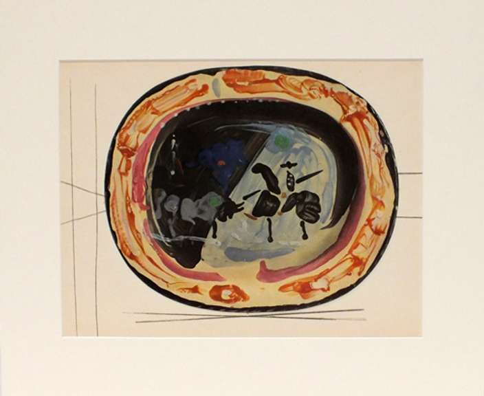 Very rare Picasso offset lithograph in gloss coated from 1948